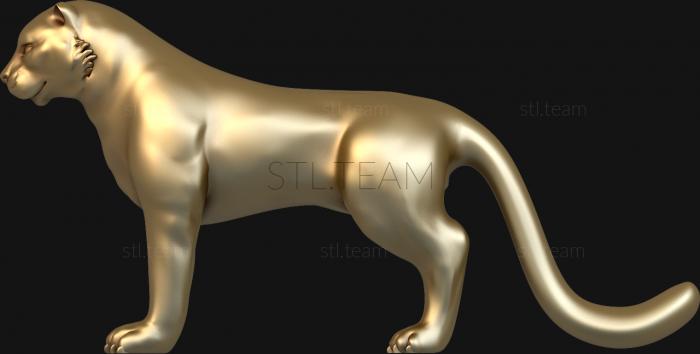3D model Cougar (STL)