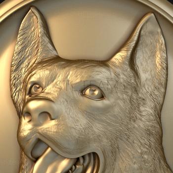 3D model Sheepdog face (STL)
