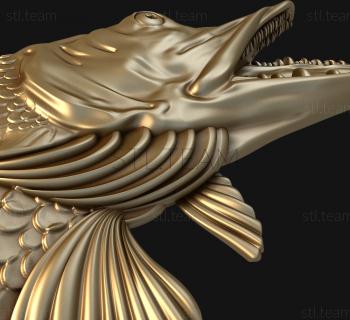 3D модель Голова щуки (STL)