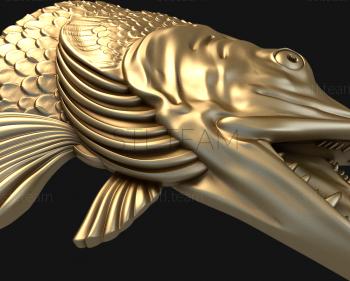 3D модель Голова щуки (STL)
