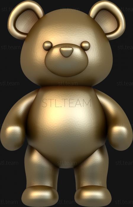 Животные 3d stl модель детская, медвежонок