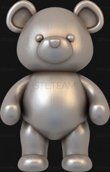 3D модель 3d stl модель детская, медвежонок (STL)