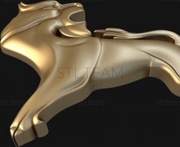 3D model Stylized lion (STL)