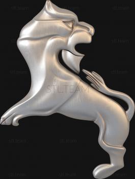 3D model Stylized lion (STL)