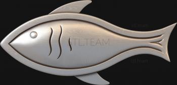 3D модель Рыбка печенье (STL)