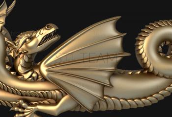 3D модель Трехголовый дракон (STL)
