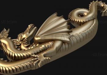 3D model Three-headed dragon (STL)