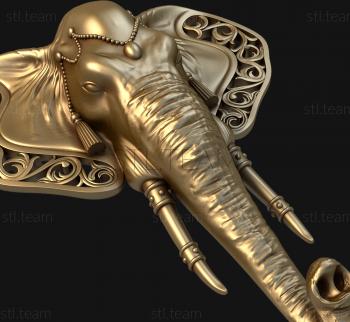3D модель Голова слона (STL)
