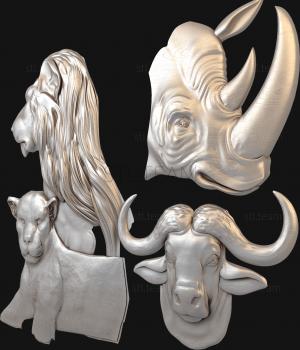 3D model Savanna animals (STL)