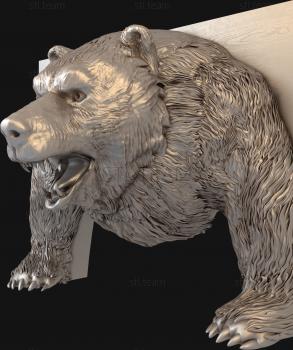 3D модель Нападающий медведь (STL)
