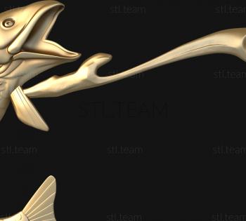 3D model Fish on a fishing rod (STL)