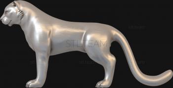3D model A snarling cheetah (STL)