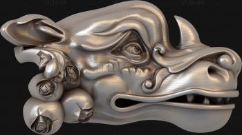 3D модель Голова дракона (STL)
