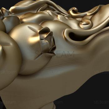 3D model Dragon's head (STL)