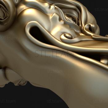 3D model Dragon's head (STL)