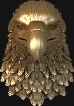 3D model The head of a bird of prey (STL)