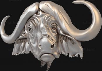 3D model Buffalo head (STL)