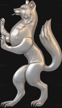 3D model Fox on its hind legs (STL)