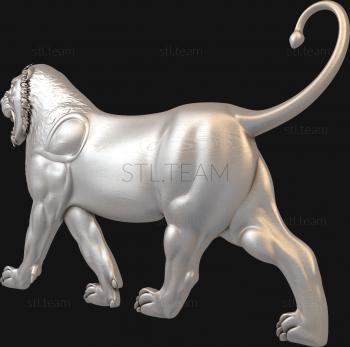 3D модель Фреска тигра (STL)