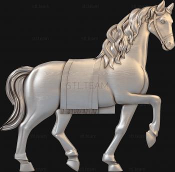 3D модель Ездовая лошадь (STL)
