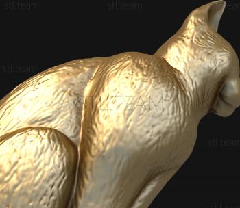 3D модель Сидящий кот (STL)