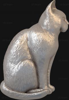 3D model Sitting cat (STL)