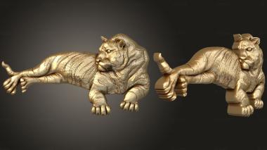 3D model Lying tiger (STL)