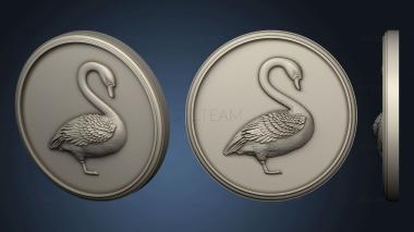 3D model Swan on base (STL)