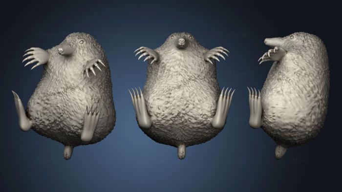 3D model Krotovukha bank and the mole (STL)