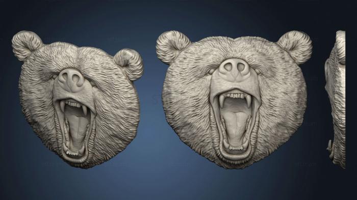 3D model Bear face var1 (STL)