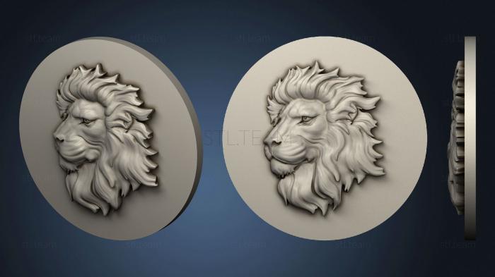 3D model New version of the lion's face (STL)