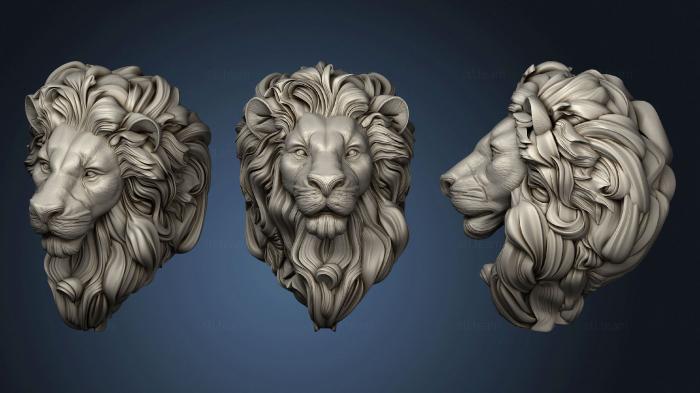 3D model Volume face of a lion 3DANL 70578 (STL)
