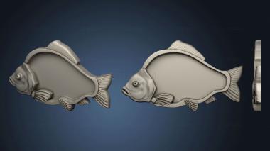 3D model compartment plate in fish for (STL)