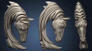 3D model Figure in the form of a horse's head (STL)