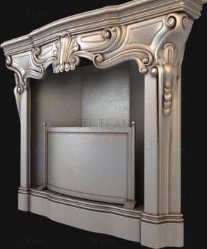 3D model 3d model of the fireplace, stl format (STL)