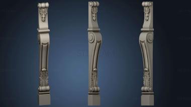 3D model Fireplace frieze with shell (STL)