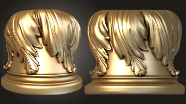 3D model Capital with acanthus leaves (STL)