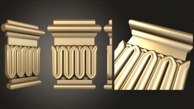 3D model Capital with simple decorations (STL)