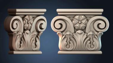 3D модель Капитель с волютами (STL)