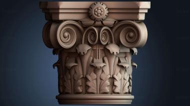 3D model Corithian capital (STL)