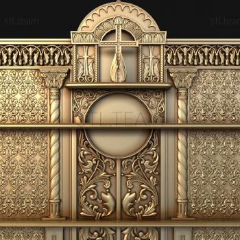 3D model 3d model of a home iconostasis / kiot-stl file for CNC (STL)