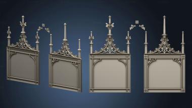 3D model Icon booth with floral ornaments 2 (STL)