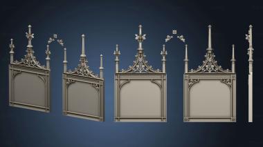 3D model Icon booth with floral ornaments 2 (STL)