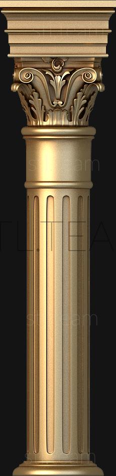 3D model Classic column, 3d model for CNC (STL)