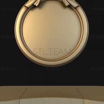 3D модель Атласные ленты круг (STL)