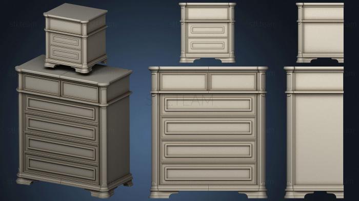 3D model Cabinet and chest of drawers (STL)