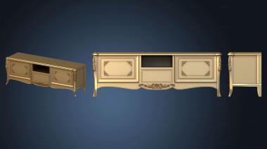 3D model Chest of drawers and fireplace (STL)