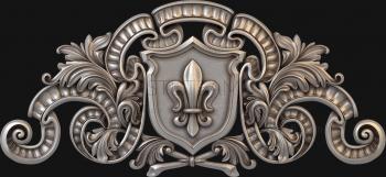 3D model Coat of arms with lily (STL)