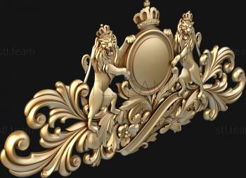 3D модель Львы и корона (STL)