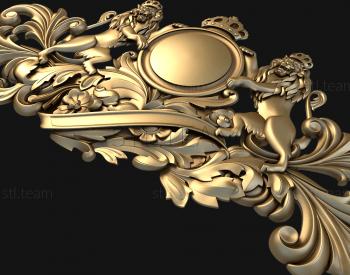 3D модель Львы и корона (STL)